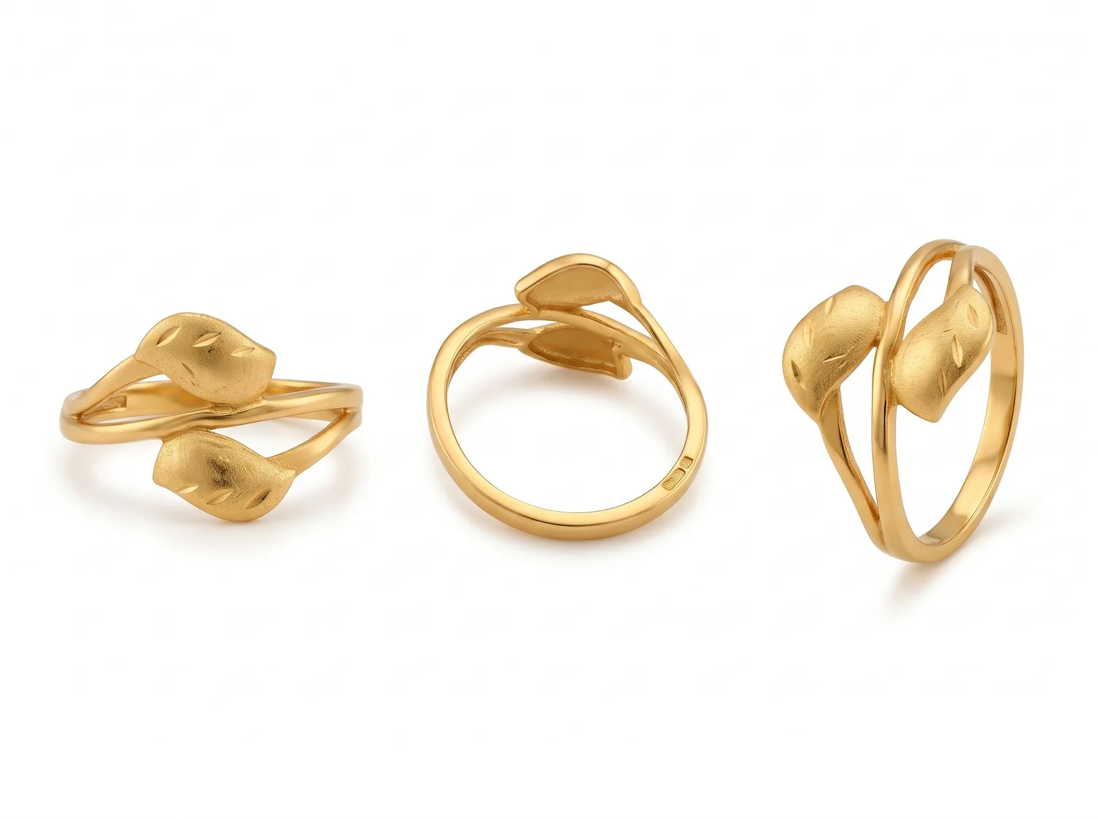 22K Leaf Ring – photo 1