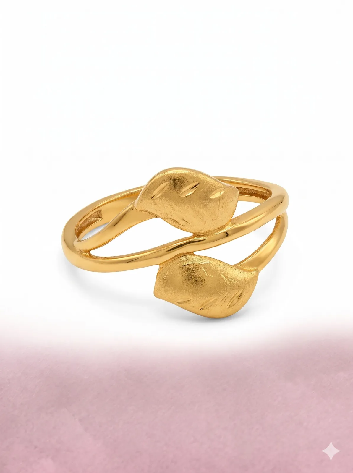 22K Leaf Ring – photo 2