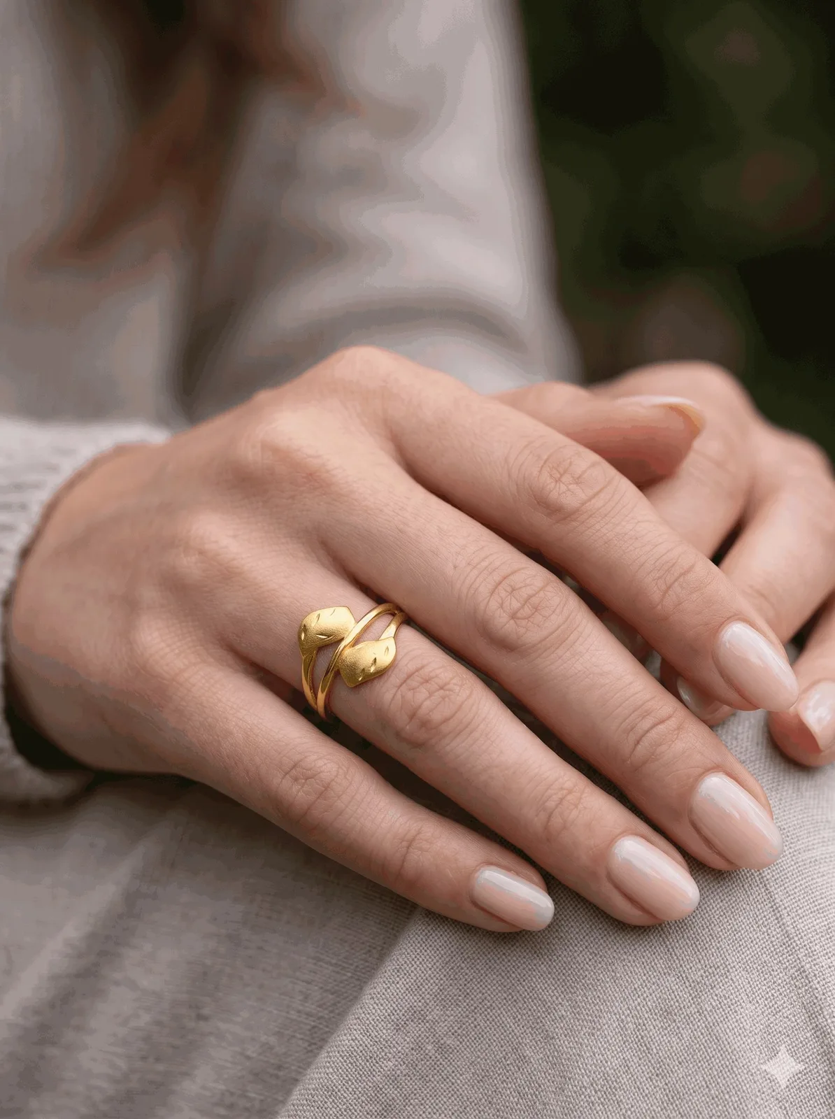 22K Leaf Ring – photo 3
