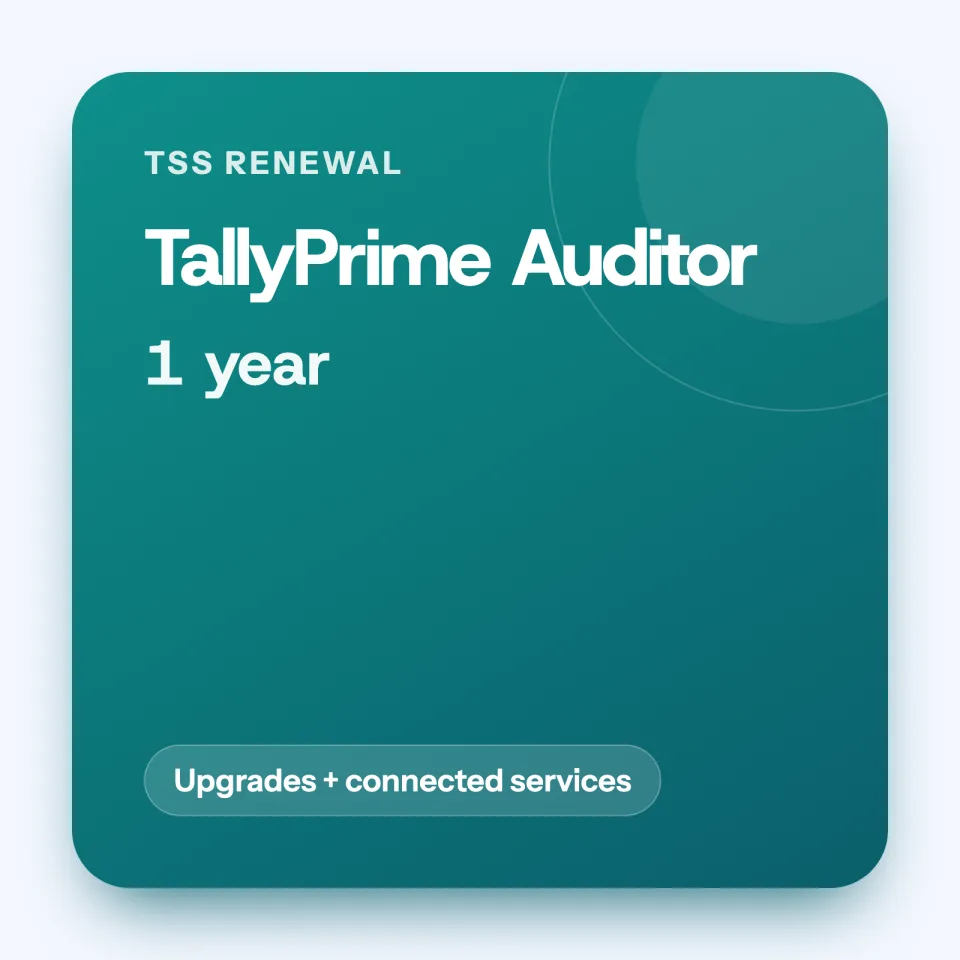 Tally TSS renewal, Auditor, 1 year