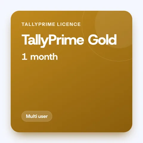TallyPrime Gold, 1 month (Multi user)