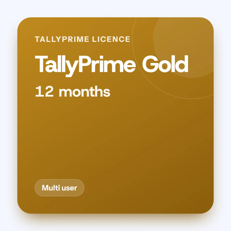 TallyPrime Gold, 12 months (Multi user)