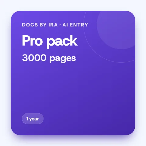Docs by Ira, Pro pack, 3000 pages