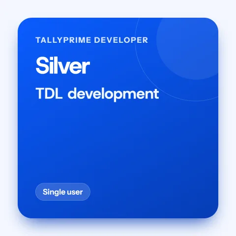 TallyPrime Developer, Silver