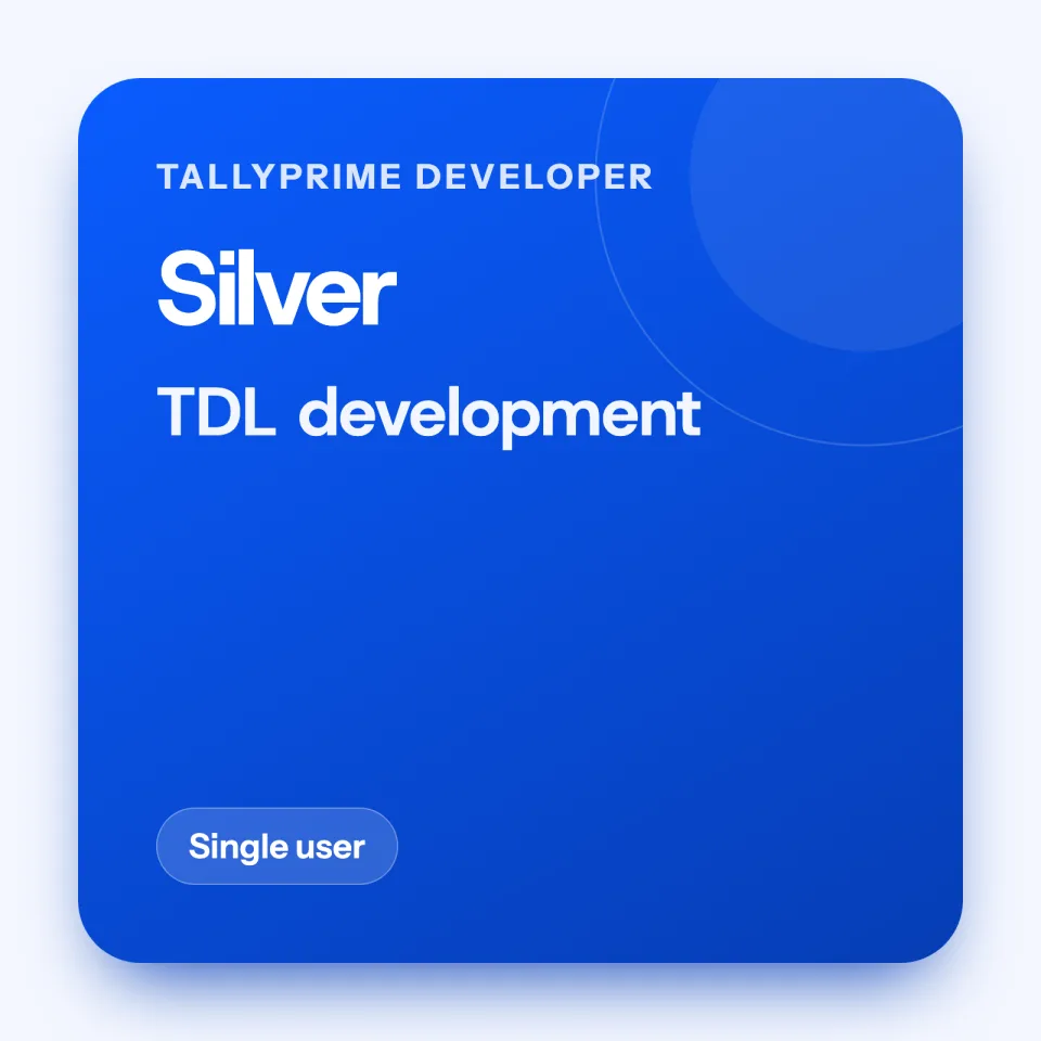TallyPrime Developer, Silver